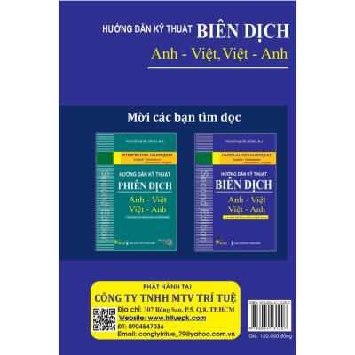Hướng dẫn kỹ thuật biên dịch Anh - Việt Việt - Anh
