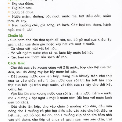 30 Món Bún Ngon
