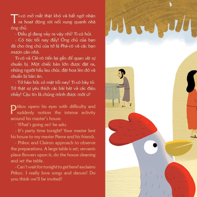 Sách - Gà Trống Clêrô Và Thánh Phêrô - Truyện Tranh Kinh Thánh Song Ngữ Việt Anh - Bayard Việt Nam