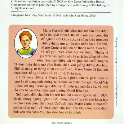 Danh Nhân Thế Giới: Marie Curie (Tái Bản 2022)