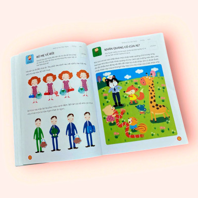 Sách cho bé - Phát Triển Tư Duy - Não Trái - Left Brain Development Activity Book - Dành cho trẻ 3-6 tuổi