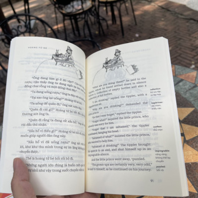 (song ngữ Anh-Việt duy nhất có kết hợp từ vựng tiếng Anh) HOÀNG TỬ BÉ  - Antoine de Saint-exupéry - Nguyễn Thúy Loan dịch - HG Books – bìa mềm