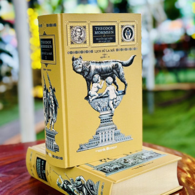 (Combo 2 tập) [bìa Heritage Library Buckram] [Tủ sách trăm năm Nobel] LỊCH SỬ LA MÃ - Theodor Mommsen - Tập I (Quyển I – II) và Tập II (Quyển III) – Đông A