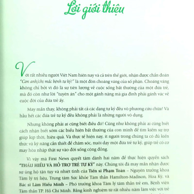 Thấu Hiểu Và Hỗ Trợ Trẻ Tự Kỷ (Tái Bản)