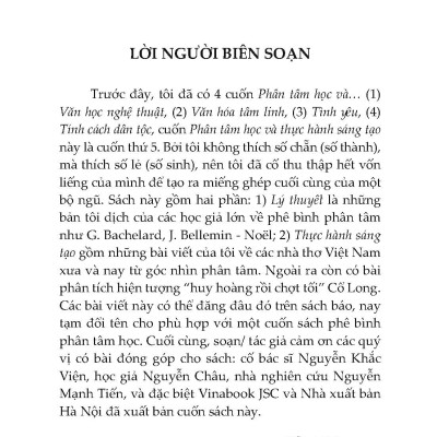Phân Tâm Học Và Thực Hành Sáng Tạo
