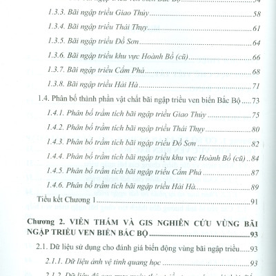 Vùng Bãi Ngập Triều Ven Biển Bắc Bộ - Tiếp Cận Từ Viễn Thám Và Gis (Bộ Sách Chuyên Khảo Biển Và Công Nghệ Biển) (Bìa Cứng) 