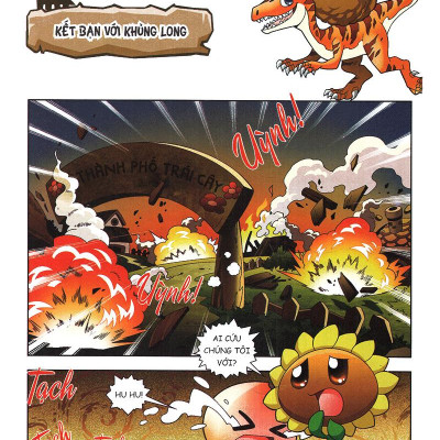 Trái Cây Đại Chiến Zombie - Thế Giới Khủng Long - Tập 1: Chiến Binh Mạo Hiểm (Tái Bản)