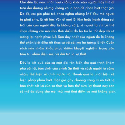 Truth vs Falsehood - Phân Biệt Thật Giả - David R. Hawkins - Phạm Nguyên Trường dịch - (bìa mềm)