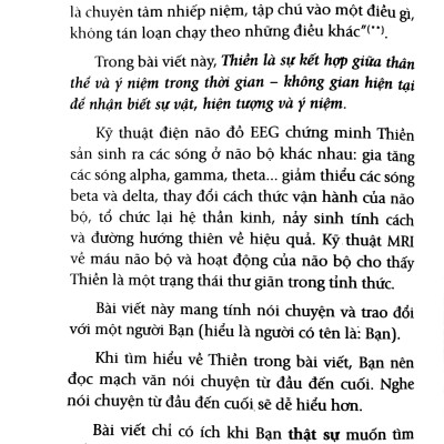 Hạt Giống Nảy Mầm - Thiền