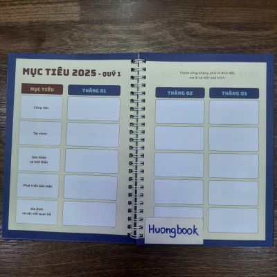 Sổ lập kế hoạch cho người đi làm năm 2025 #huongbook