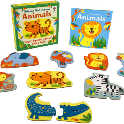 Sách thiếu nhi tiếng Anh: Usborne First Jigsaws: Animals