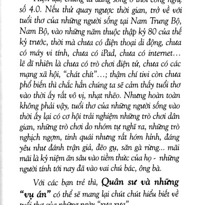 Quân Sư Và Những Vụ Án - Truyện Tuổi Thơ Nghịch Ngợm 1980-1990