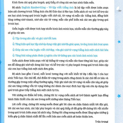 English Handwriting - Vở Tập Viết Tiếng Anh Lớp 4 - Tập 1