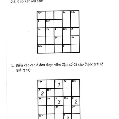 Trò Chơi Ô Chữ Số Thông Minh Kenken - Dành Cho Người Bắt Đầu (Tập 4)