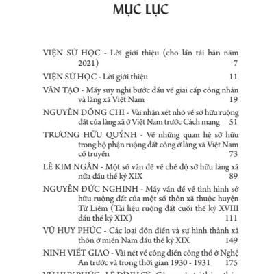 Combo 2 tập: Nông Thôn Việt Nam Trong Lịch Sử