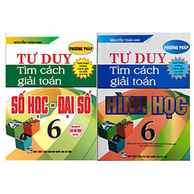 Sách - Combo Phương Pháp tư duy tìm cách giải toán 6 (Số học - Đại số + Hình Học)