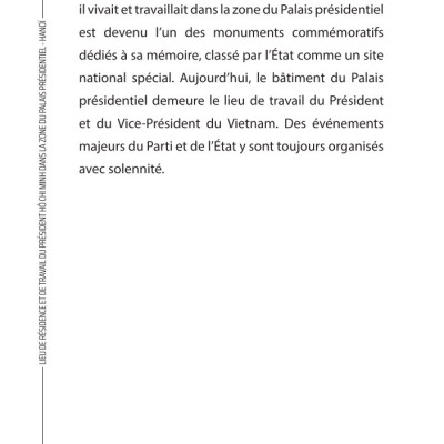 Lieu de residence et de travail du pesident Ho Chi Minh dans la zone du palais presidentiel - Hà Nội