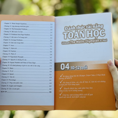 Sách Đánh Thức Tài Năng Toán Học 2, 3, 4, 5 ( Combo 4 Cuốn ) - Tổng hợp kiến thức toán học lớp 2 đến lớp 6, Hiệu sách Genbooks
