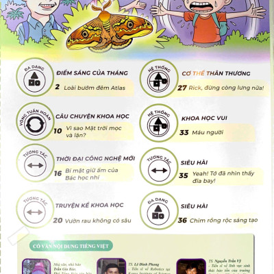 The Young Scientist - Truyện Tranh Khoa Học Cho Trẻ Em - Level 1 - Tập 3: Loài Bướm Đêm Atlas