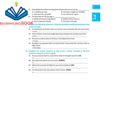 Sách - Đột phá tiếng Anh điểm 9+ (Bộ đề thi tiếng Anh vào lớp 10) - Có đáp án
