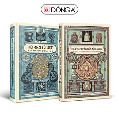 Combo 2 cuốn: Việt Nam sử lược (Bìa cứng - Ấn bản kỉ niệm 100 năm xuất bản lần đầu) + Việt Nam văn hoá sử cương (Bìa cứng)