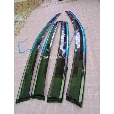 Vè che mưa Honda Civic 2016-2021 chỉ mạ crom sáng bóng, chất liệu dày và bền, có vi deo rivew sản phẩm