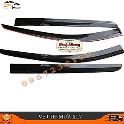 Vè che mưa Suzuki XL7 đen thái dày hàng chuẩn form