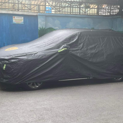 Bạt phủ ô tô Kia Sedona chất liệu Polyester - màu đen cao cấp MACSIM màu đen - sử dụng trong nhà và ngoài trời