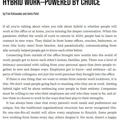 Hybrid Workplace: The Insights You Need From Harvard Business Review (HBR Insights Series)