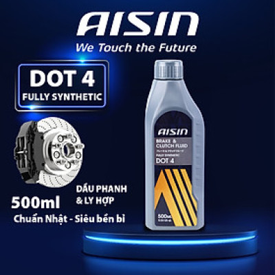 Dầu Phanh Và Ly Hợp Tổng Hợp AISIN Dot 4 500ml BFSDT405L - Nhập Khẩu Chính Hãng
