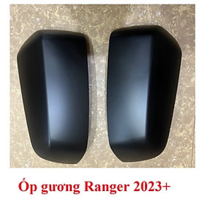 Bộ ốp gương chiếu hậu nhựa đen xe Ford Ranger đời 2022, 2023 - Giá 1 đôi