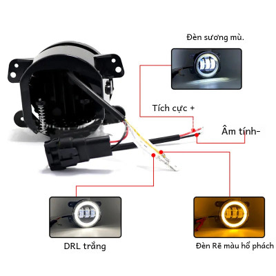 Bộ Đèn Gầm LED 12V 6000K Đổi Màu Báo Rẽ Honda City Civic (2014-2019)