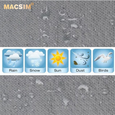 Bạt phủ ô tô chất liệu vải không dệt 3 lớp cao cấp thương hiệu MACSIM cho xe ô tô Jeep Rubincon- màu ghi