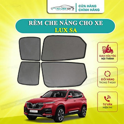 Rèm che nắng nam châm cho xe Vinfast Lux SA, bộ 4 tấm cho 4 cửa, hàng loại 1 cao cấp nhất, vừa khít kính
