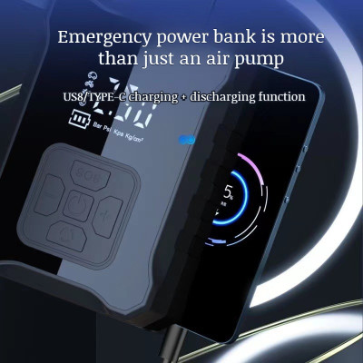 Máy Bơm Lốp Xe Máy Xe Đạp Không Dây Thế Hệ Mới 2025 150PSI LED Display Nhỏ Gọn Mạnh Mẽ Tự Động Ngắt Khi Đủ Hơi