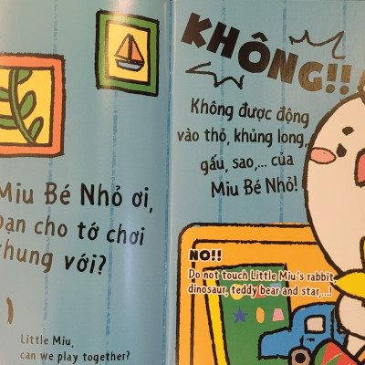 Sách Ehon Song ngữ Anh - Việt: Kĩ Năng Sống - Miu Bé Nhỏ - Phần 2 - Lẻ Tùy Chọn (1-6 tuổi)