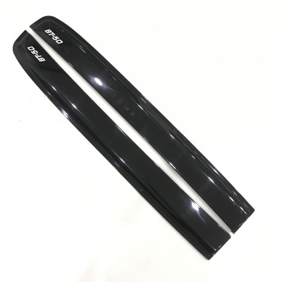 Bộ vè che mưa cao cấp viền chỉ mạ INOX dành cho xe Mazda BT-50