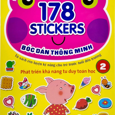 178 Stickers - Bóc Dán Thông Minh Phát Triển Khả Năng Tư Duy Toán Học (3 - 4 Tuổi) - Tập 2