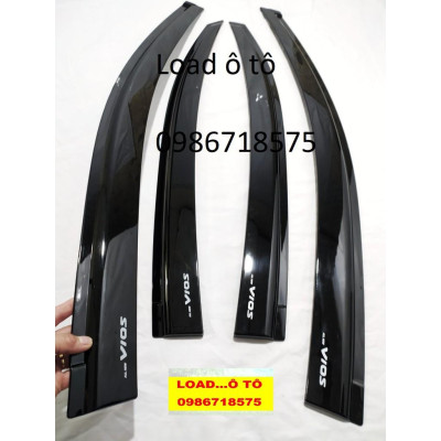 Vè che mưa Xe Toyota Vios 2022-2019 Mẫu Vè Đen Cao Cấp, Vè che mưa đen Vios