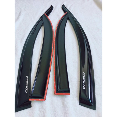 Vè Che Mưa dành cho Xe ALTIS 2001-2005 nhựa đen, có vi deo và hình ảnh sản phẩm thật