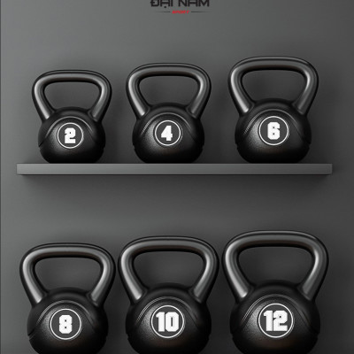 Tạ Bình Vôi,Tạ Ấm 4kg Bê Tông Bọc Nhựa PE Cao Cấp Chính Hãng Đại Nam Sport