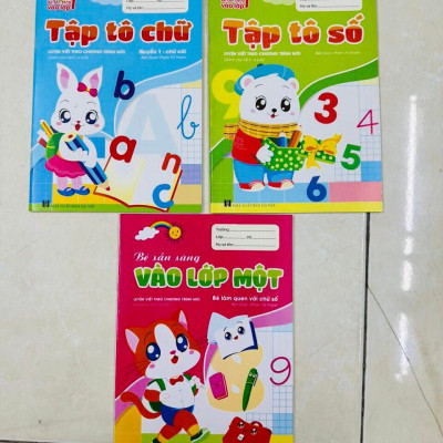 Sách-Combo 8 cuốn sách Tập Tô chữ Luyện viết theo chương trình mới loại dày 48 trang dành cho bé sẵn sàng vào lớp 1