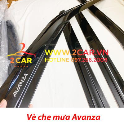 Vè che mưa xe Toyota Avanza 2022, 2023 Hàng nhựa đen dày cao cấp