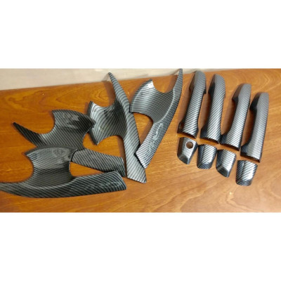 Ốp Tay Nắm+ Hõm Cửa Xe HONDA CRV 2018-2019-2020-2021 Mẫu Cacbon, Ốp Trang Trí Xe ô tô