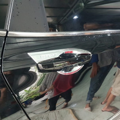 Bộ ốp tay nắm cửa dành cho xe Honda CRV, mạ crom