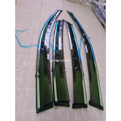 Vè che mưa Honda Civic 2016-2021 chỉ mạ crom sáng bóng, chất liệu dày và bền, có vi deo rivew sản phẩm