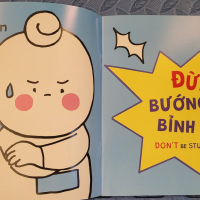Sách Ehon Miu Bé Nhỏ Phần 4 Song Ngữ - Miu Bé Nhỏ Đừng Bướng Bỉnh Nhé