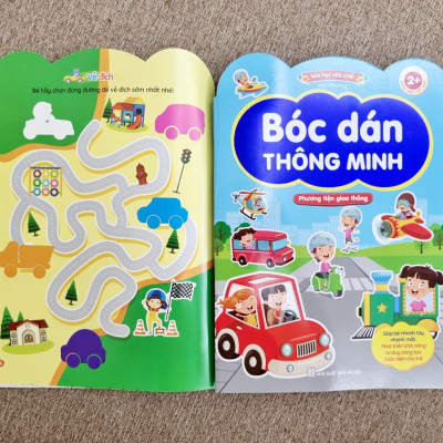 sách - bóc dán thông minh song ngữ việt anh dành cho trẻ từ 2-6 tuổi (bộ 6 cuốn)