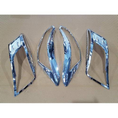 Ốp Viền Đèn Pha, Hậu Mạ Crom Dành Cho Xe  Toyota Vios 2014-2017