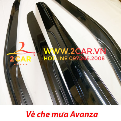 Vè che mưa xe Toyota Avanza 2022, 2023 Hàng nhựa đen dày cao cấp